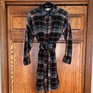 American Eagle Multicolor Plaid Flannel Dress